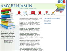 Tablet Screenshot of amybenjamin.com